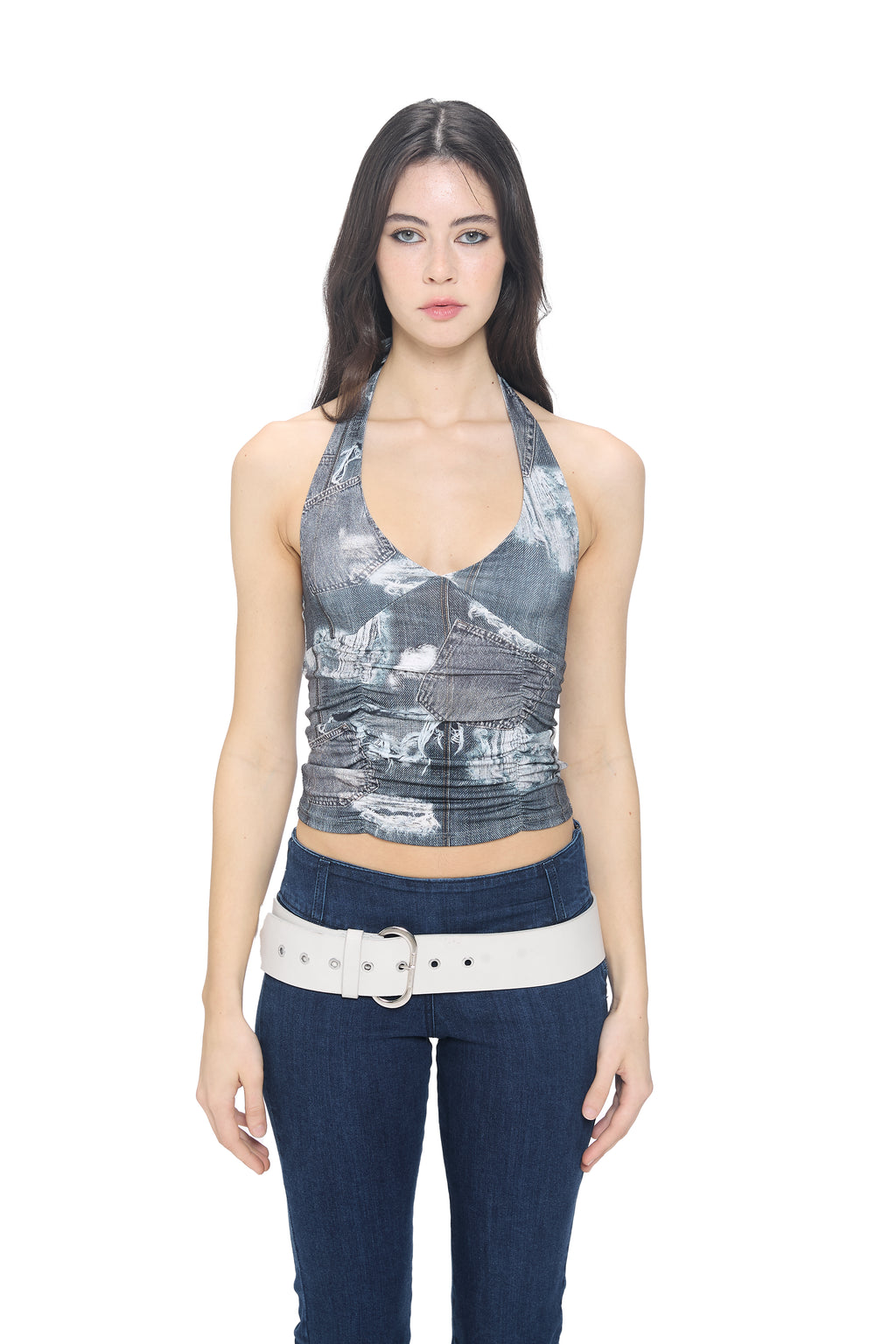 Top Halter Denim