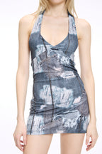 Vestido Mini Halter Jean
