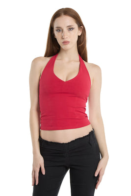 Top Halter Rojo