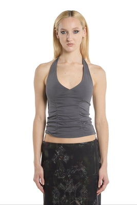 Top Halter Gris