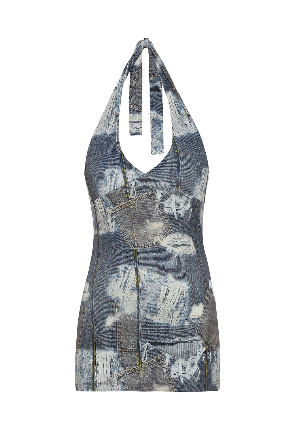 Vestido Mini Halter Jean