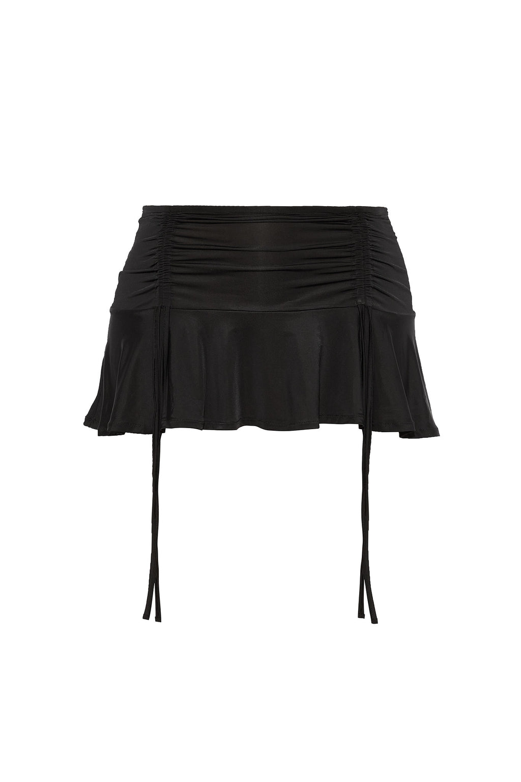 Mini Falda Frunces Negro