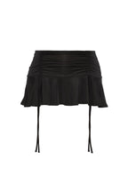 Mini Falda Frunces Negro