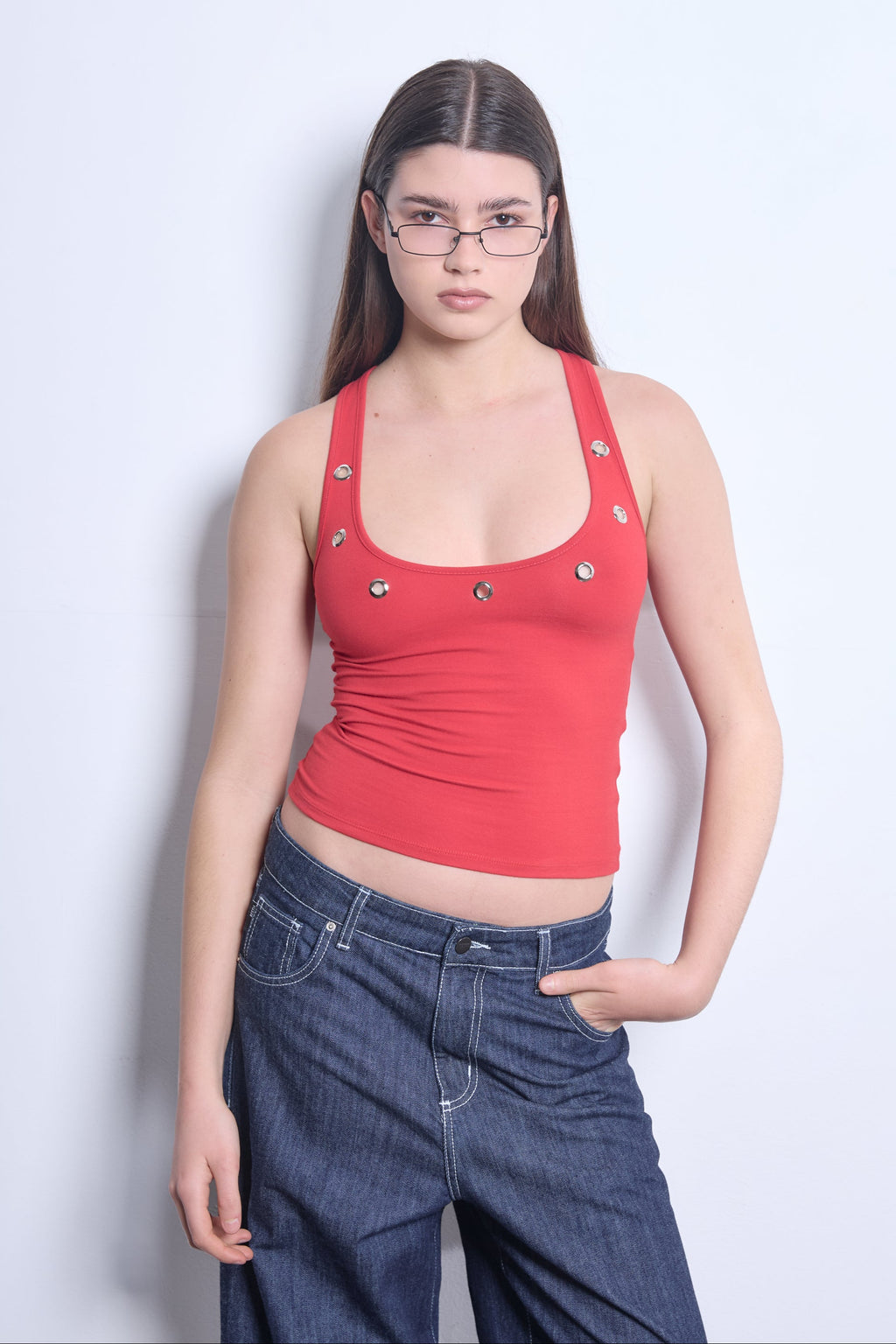 Musculosa Bling Bling Roja