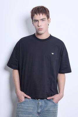 Remera Boxy Negra