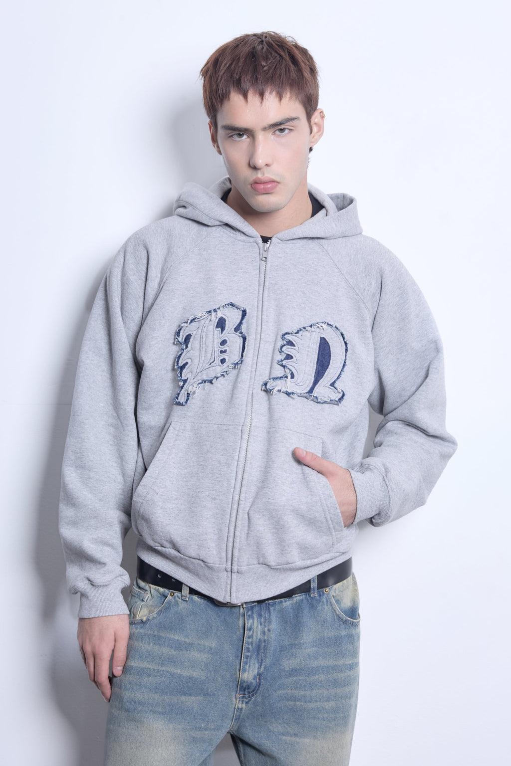 Campera Hoodie B.N. Gris