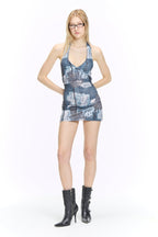 Vestido Mini Halter Jean
