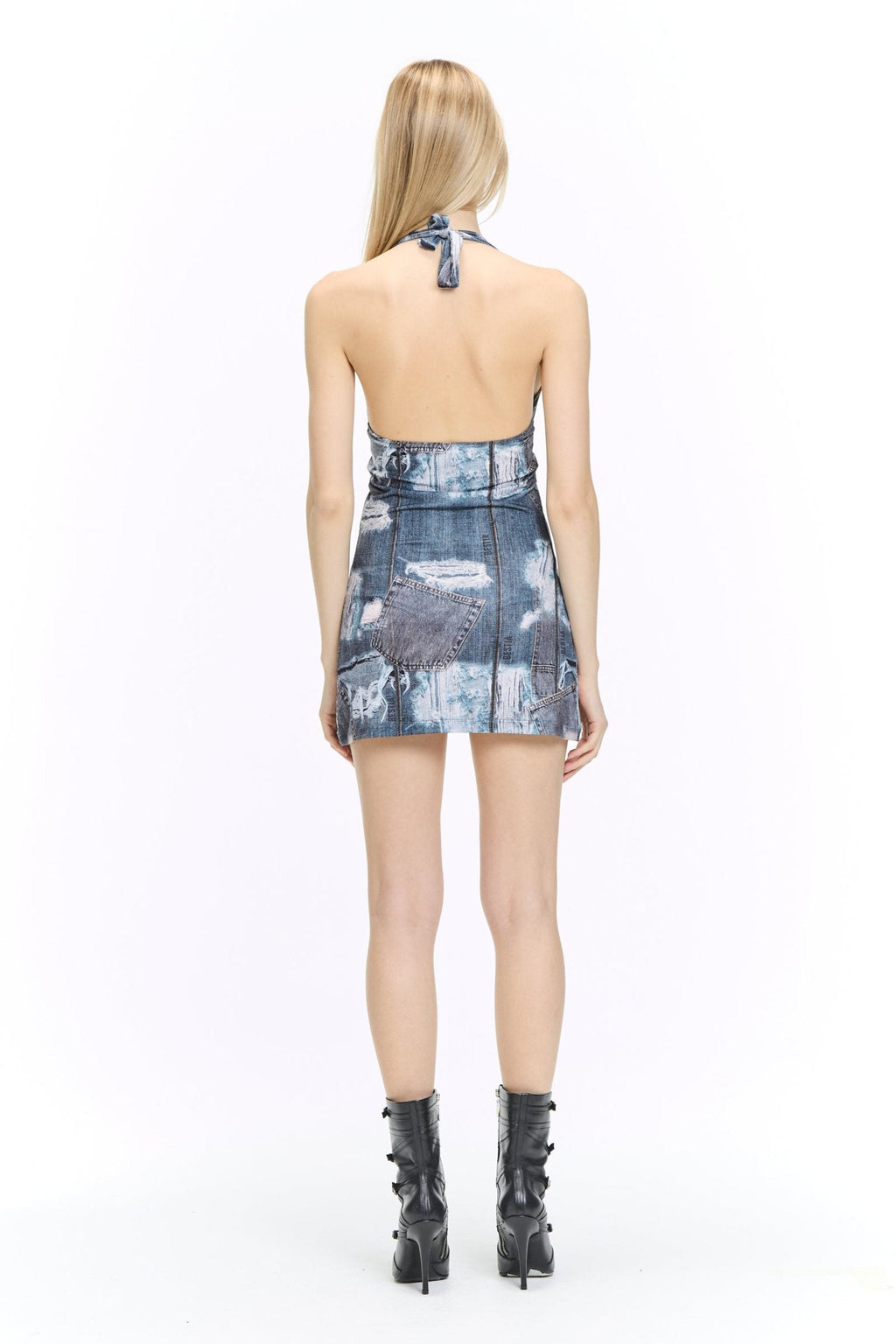 Vestido Mini Halter Jean