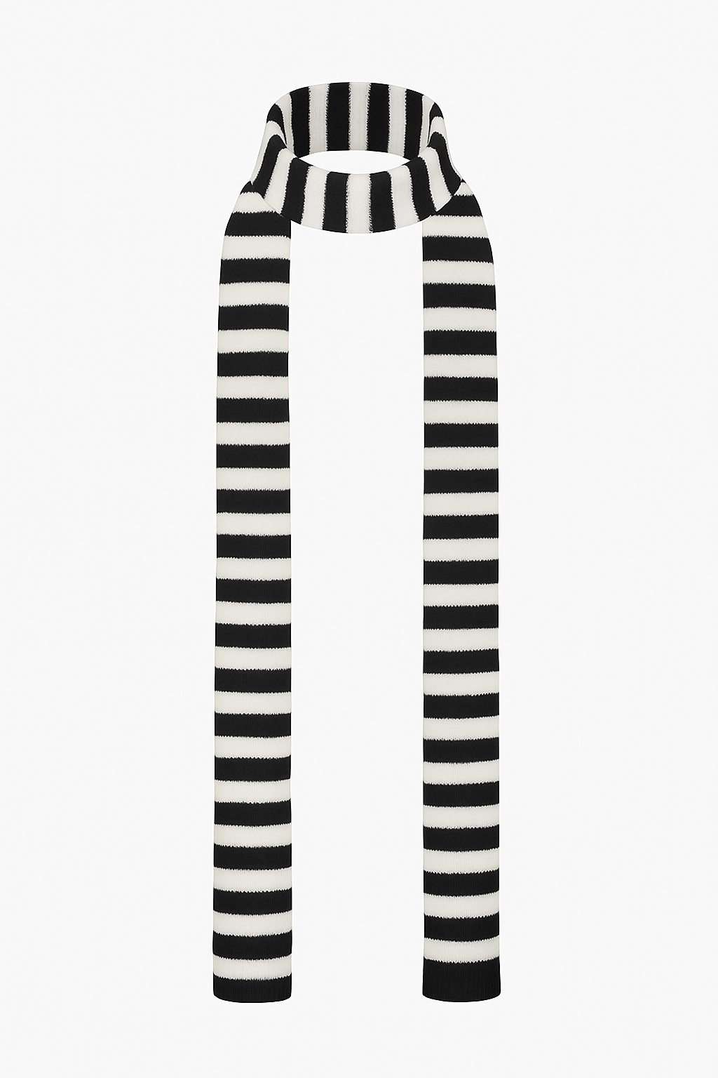 Skinny Scarf Tejida Blanco