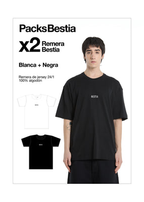 Pack Remera Bestia