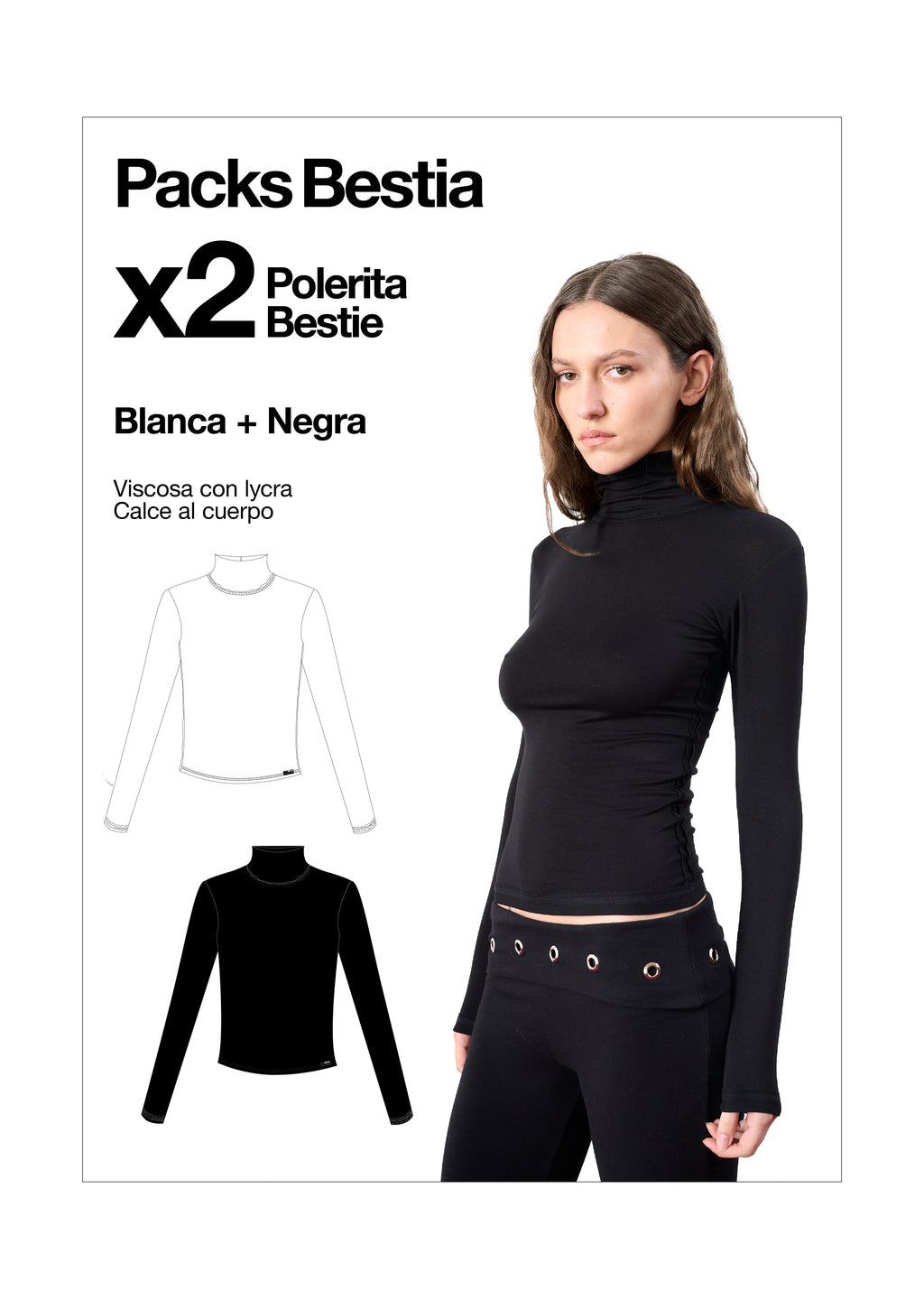 Pack Polerita Bestie