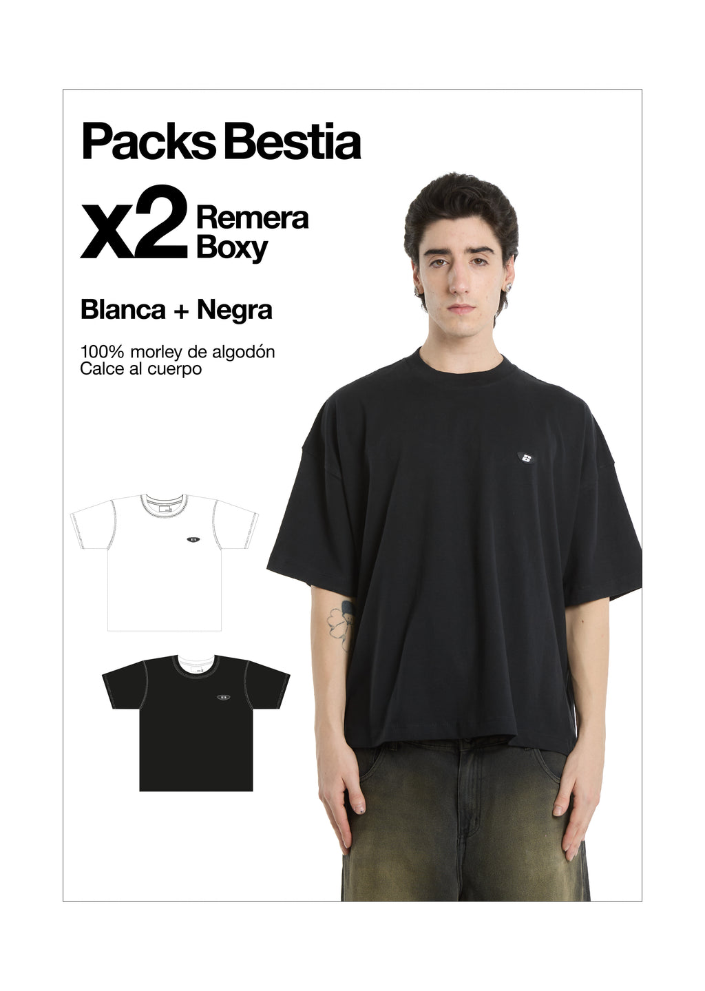 Pack Remera Boxy