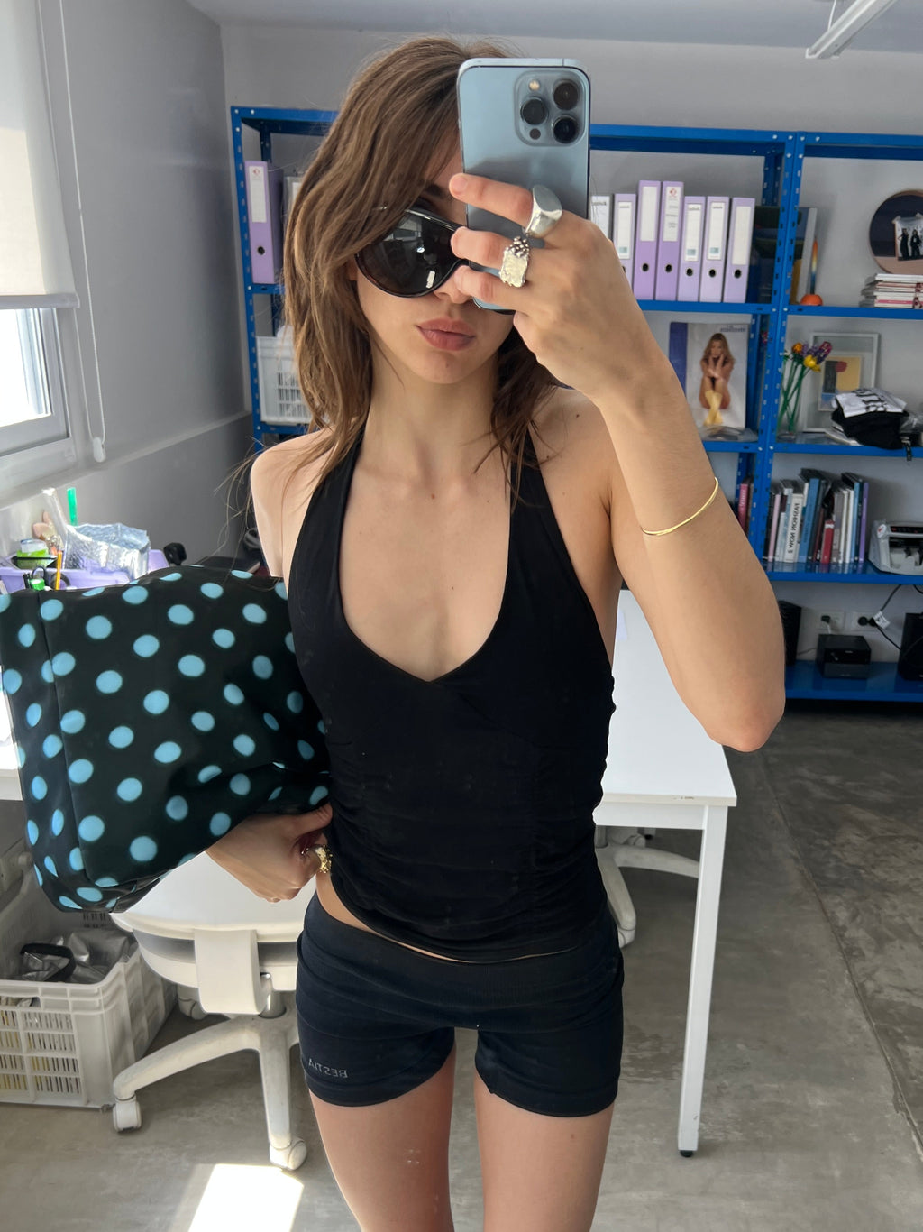 Top Halter Negro