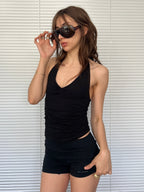 Top Halter Negro