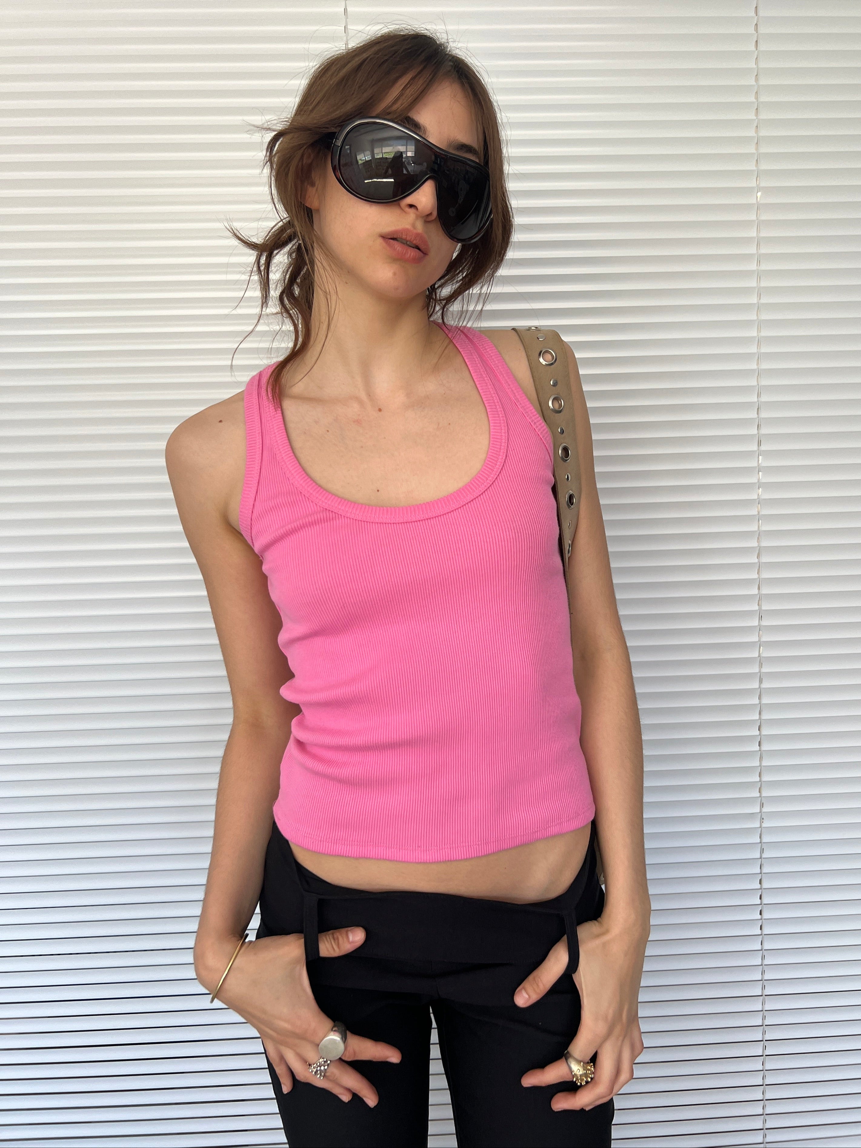 Musculosa Bicolor Rosa