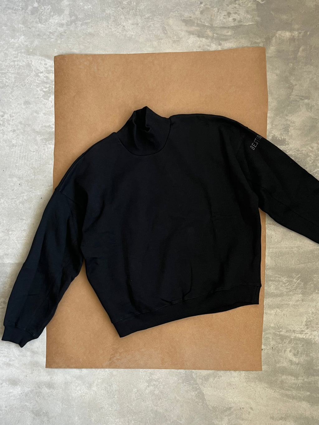 Buzo Polera Over Negro