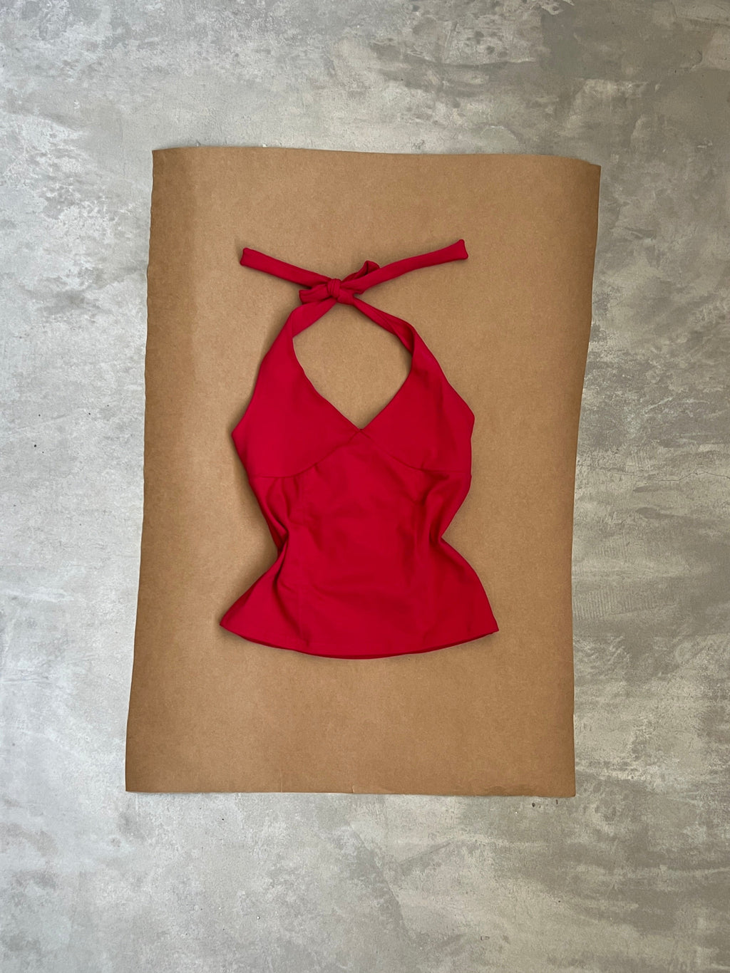 Top Halter Rojo Talle 4