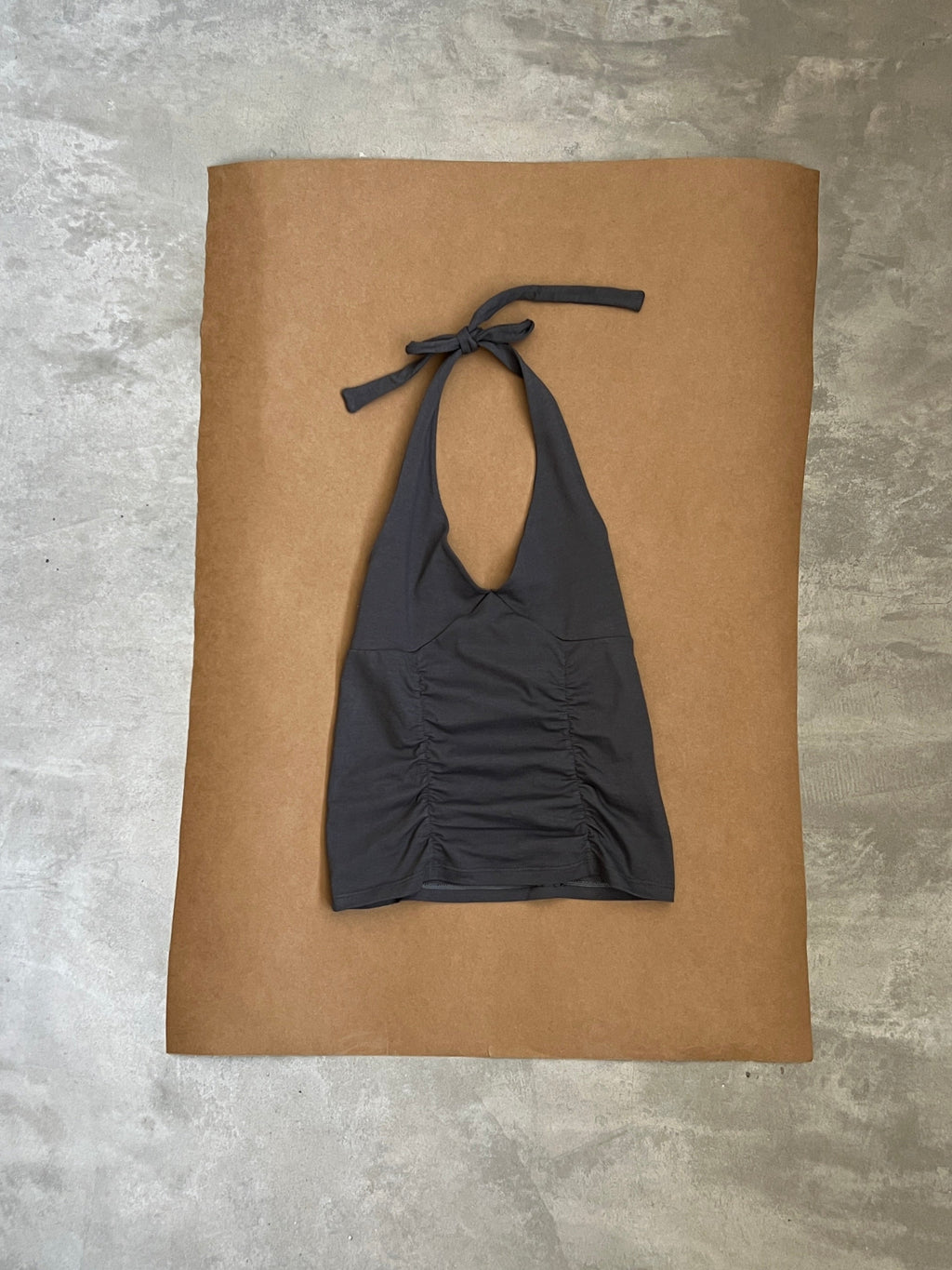 Top Halter Gris