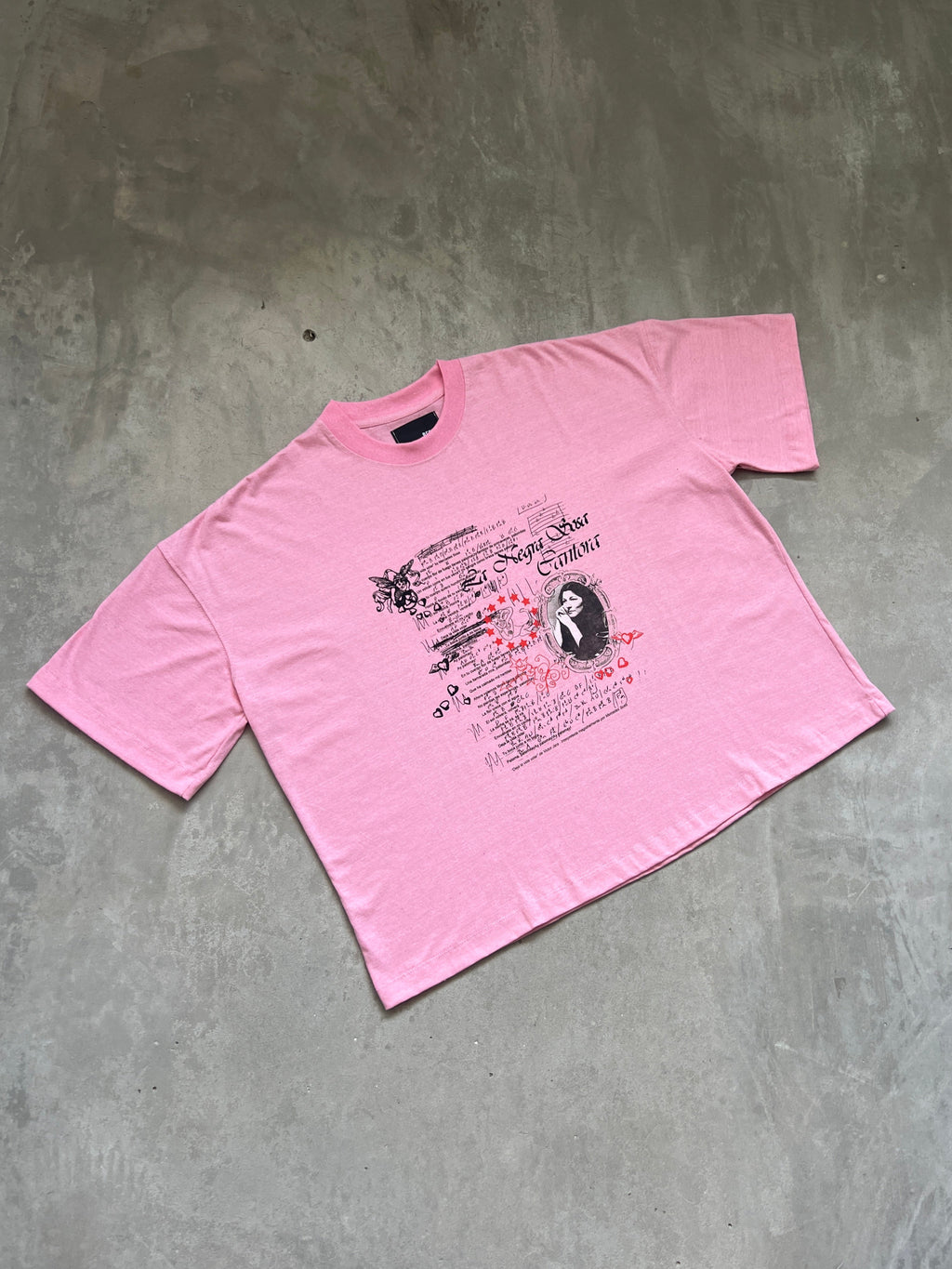 Remera Boxy Rosa