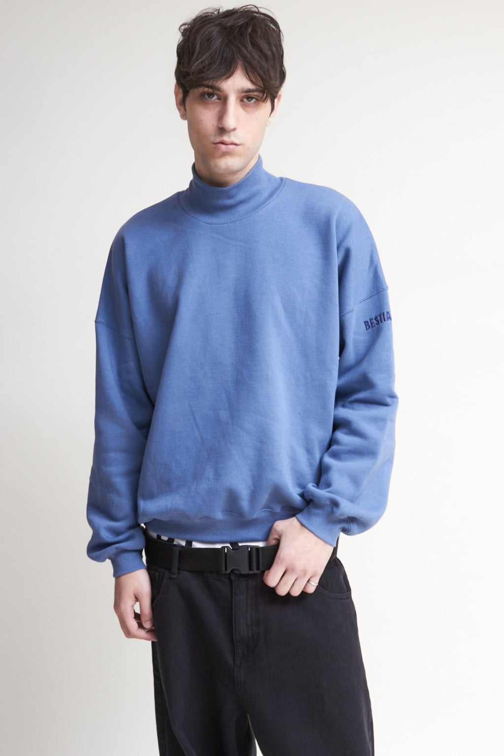 Buzo Polera Over Celeste