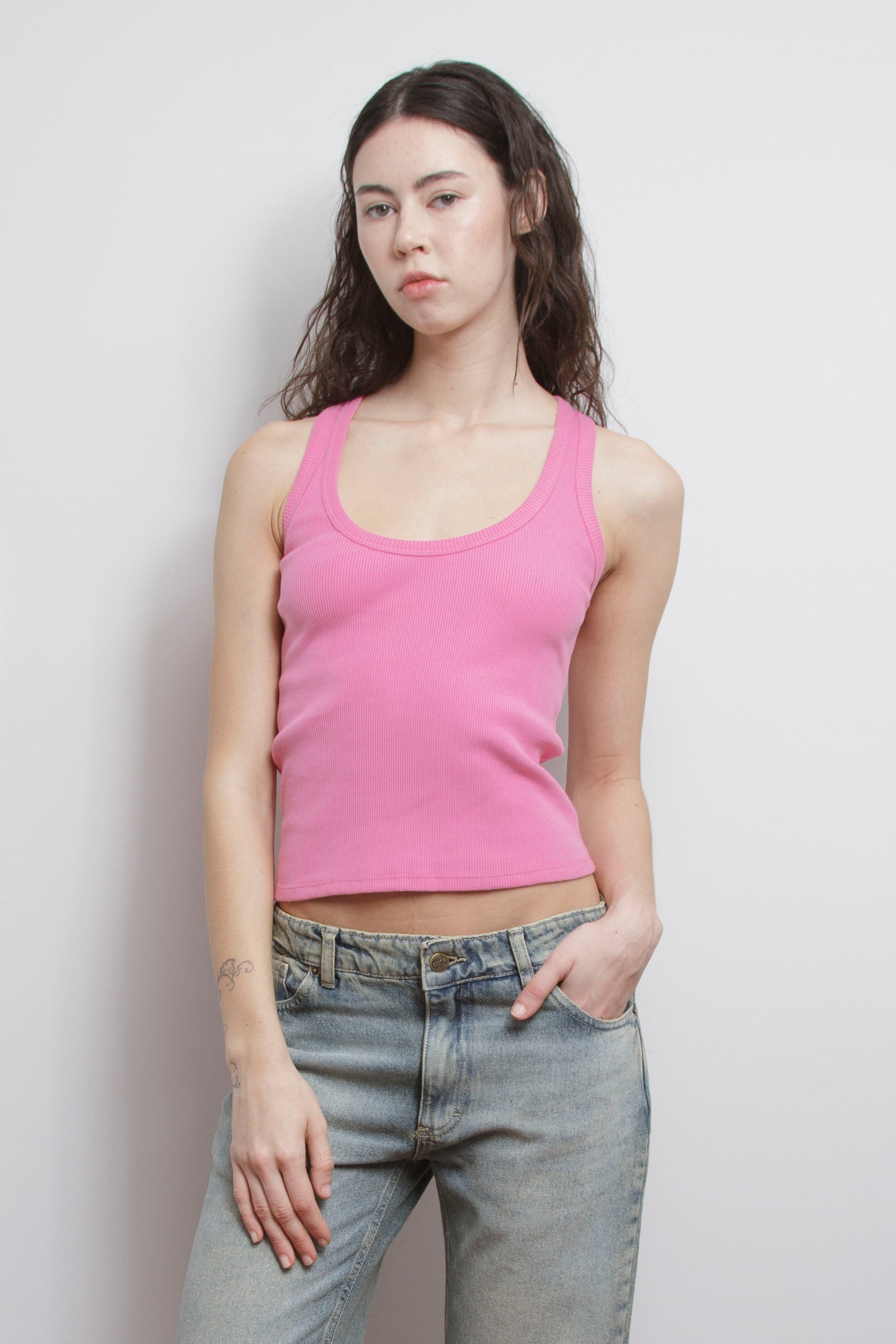 Musculosa Bicolor Rosa