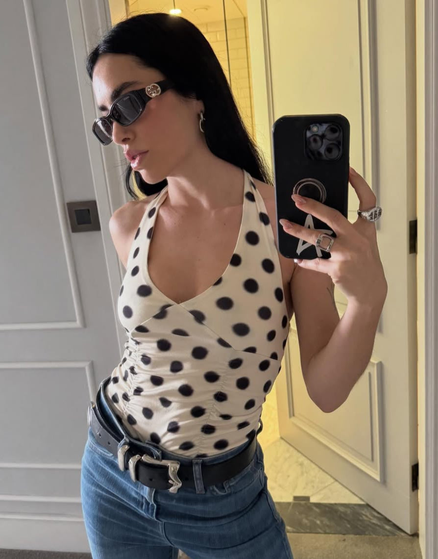Top Halter Polka Dots