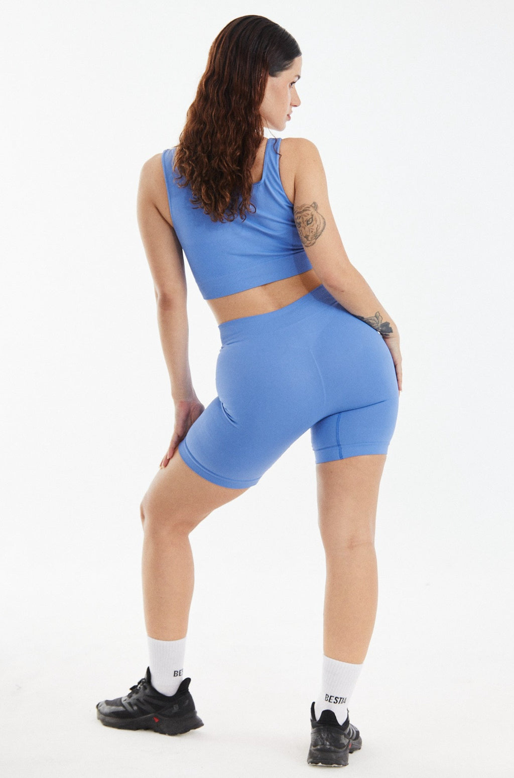 Calza Biker DXT Azul