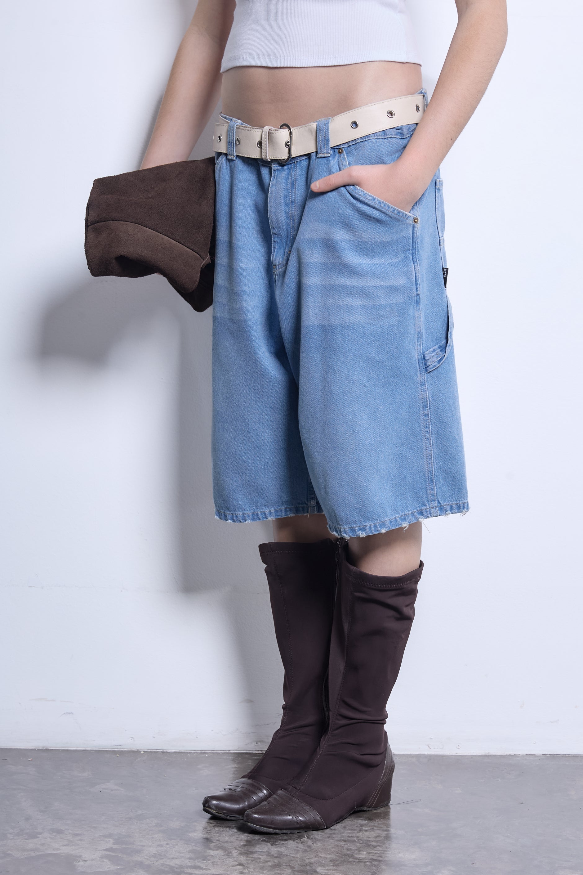 bermuda vaquera azul unisex