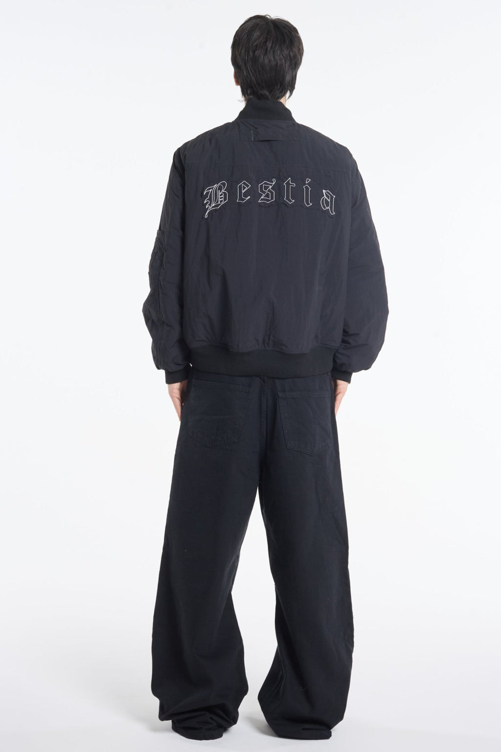 bomber negra unisex