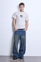 Remera Fit Star crudo