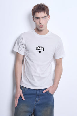 Remera Fit Star crudo