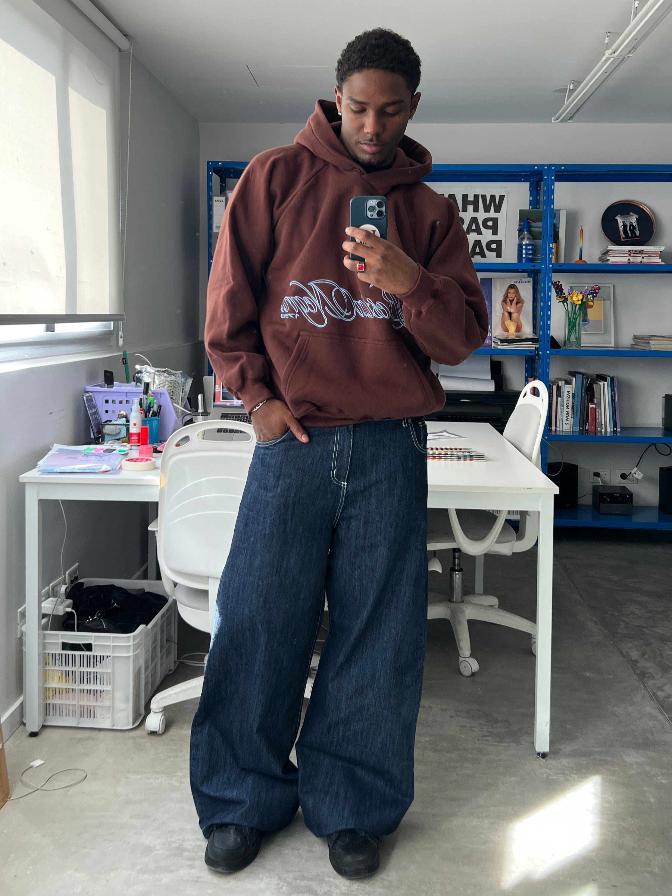 buzo bestianegra marron unisex