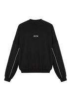 buzo grande negro con lineas blancas unisex bestia