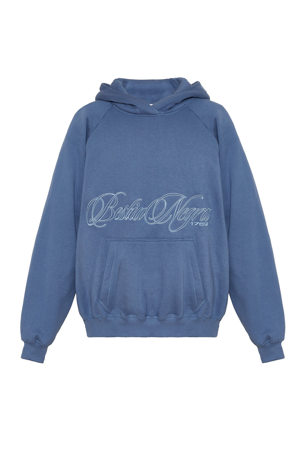buzo azul con bordado bestianegra