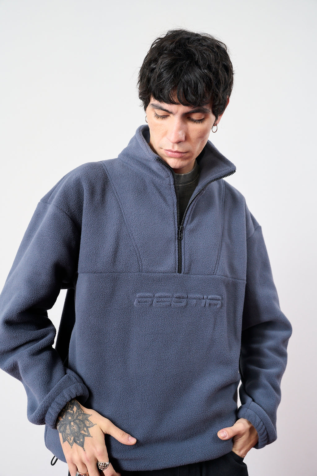 buzo polar azul unisex