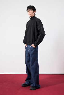 Buzo Polera Over Negro