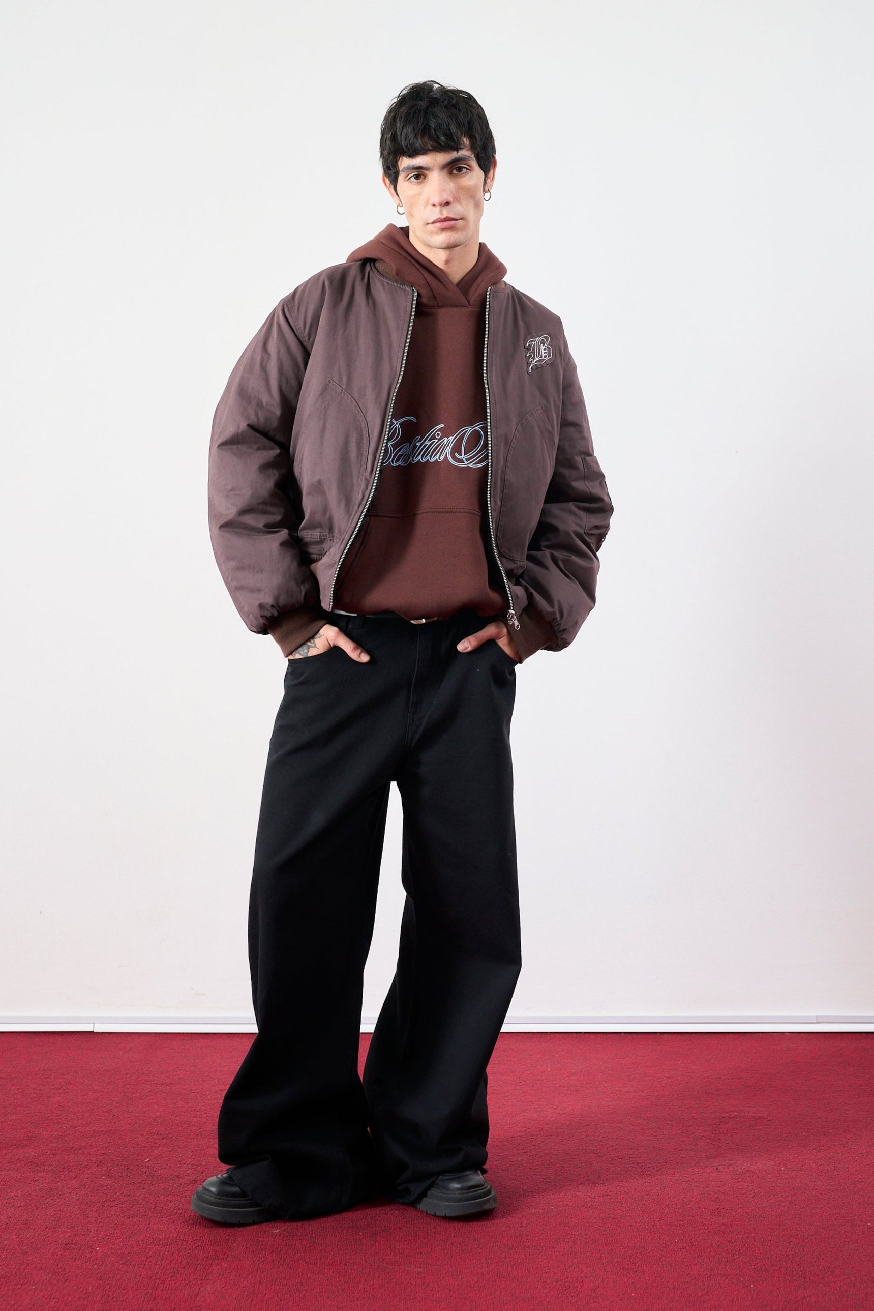 campera bomber marron unisex