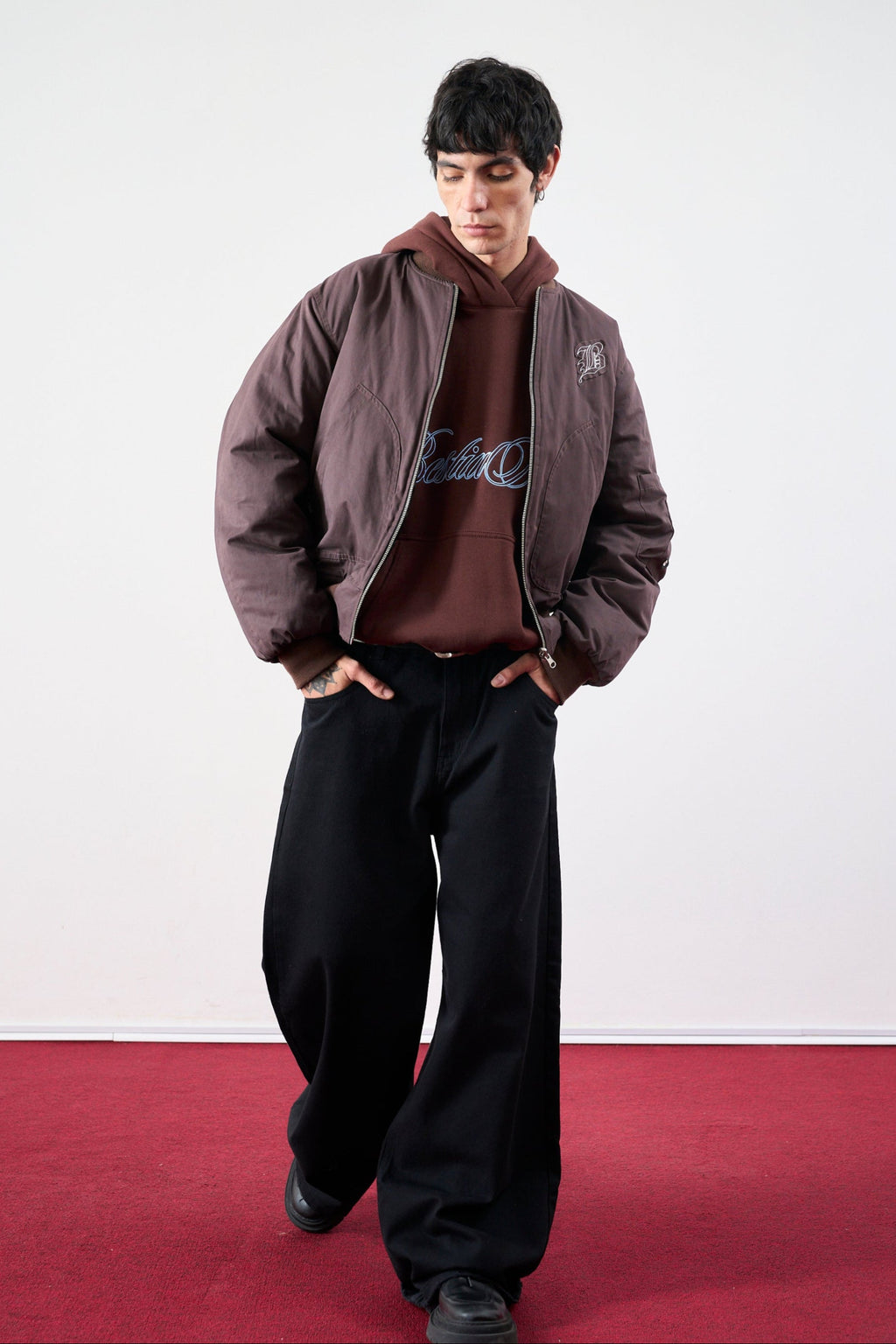 campera bomber marron unisex