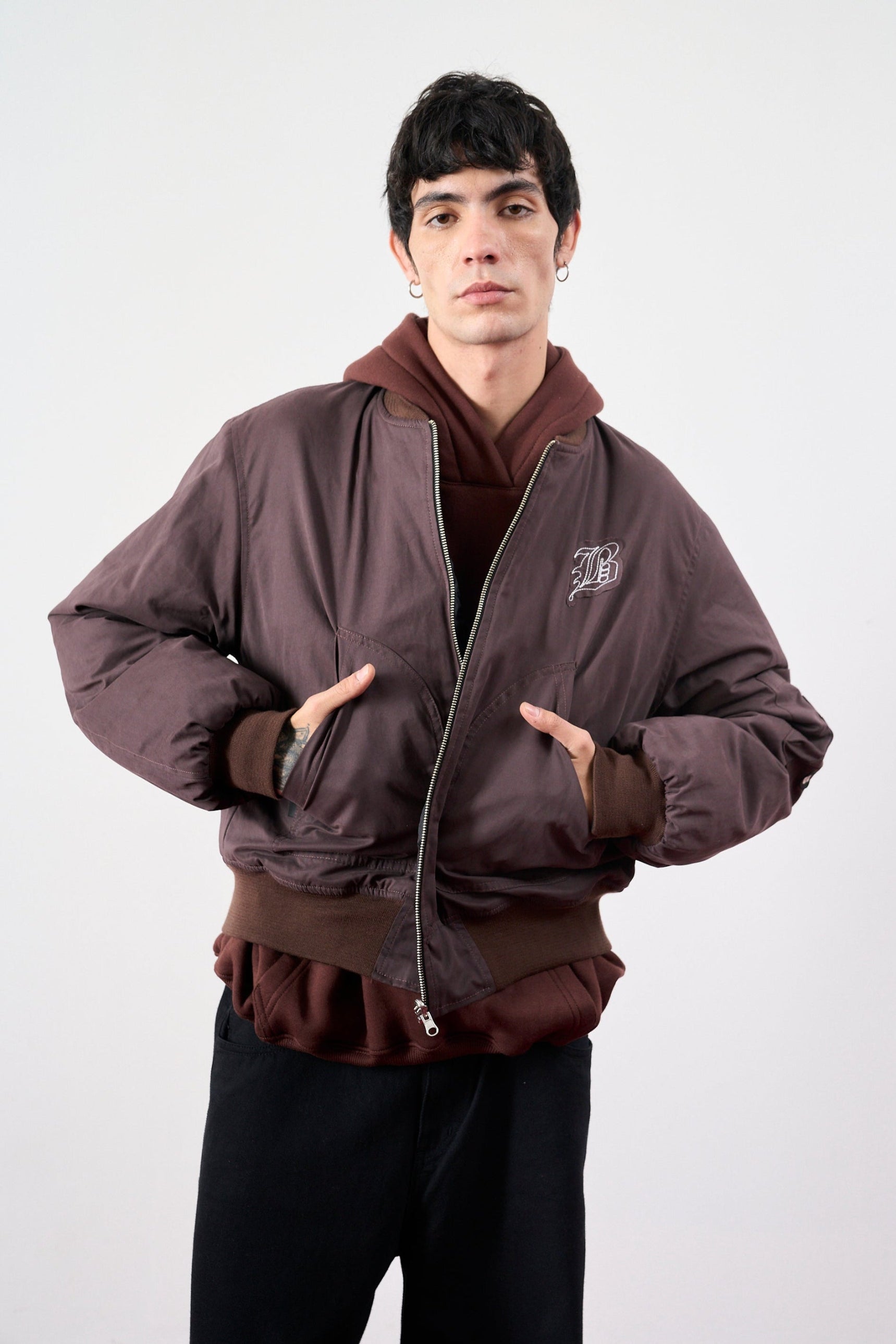 campera bomber marron unisex