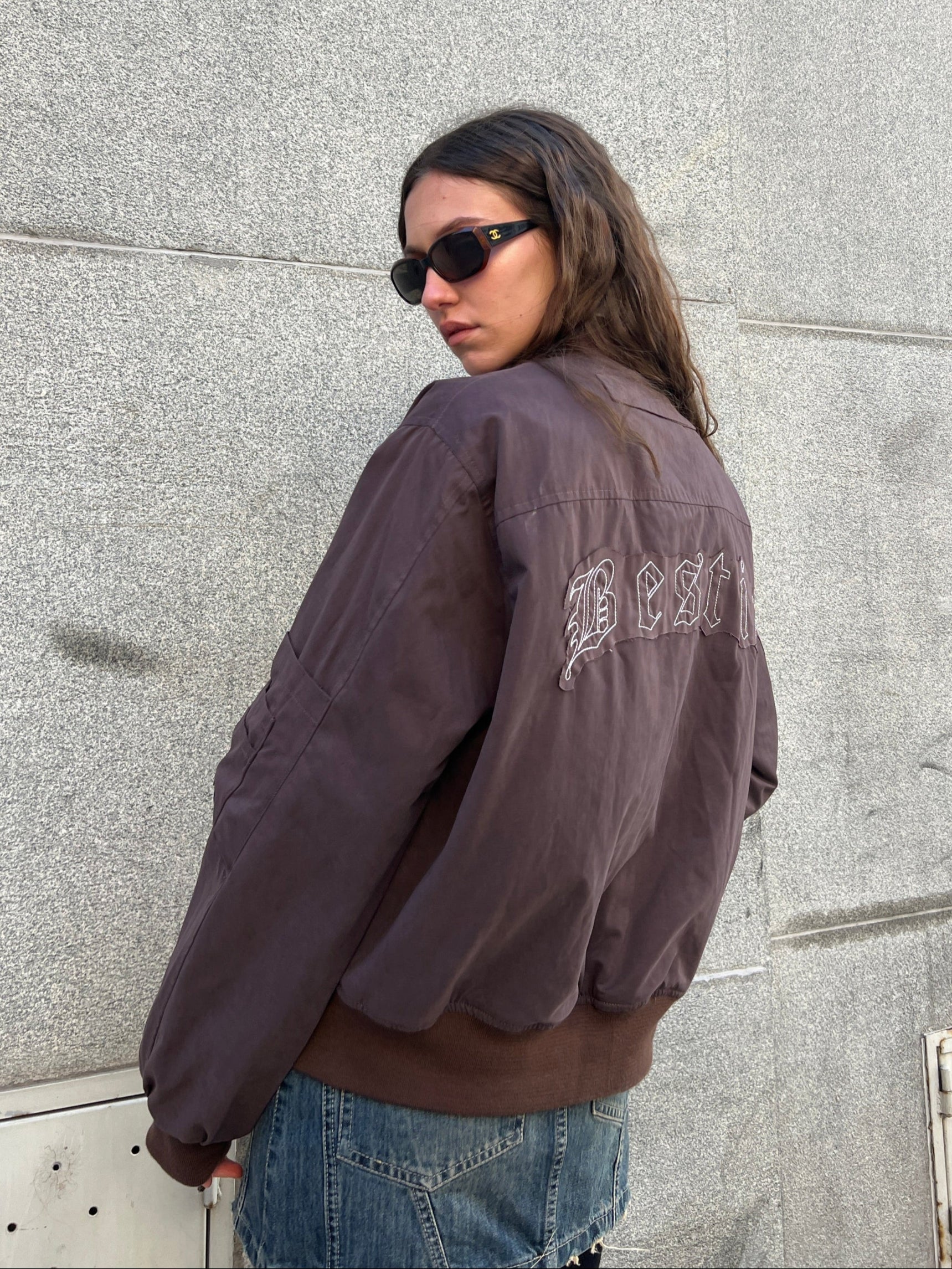 campera bomber marron unisex