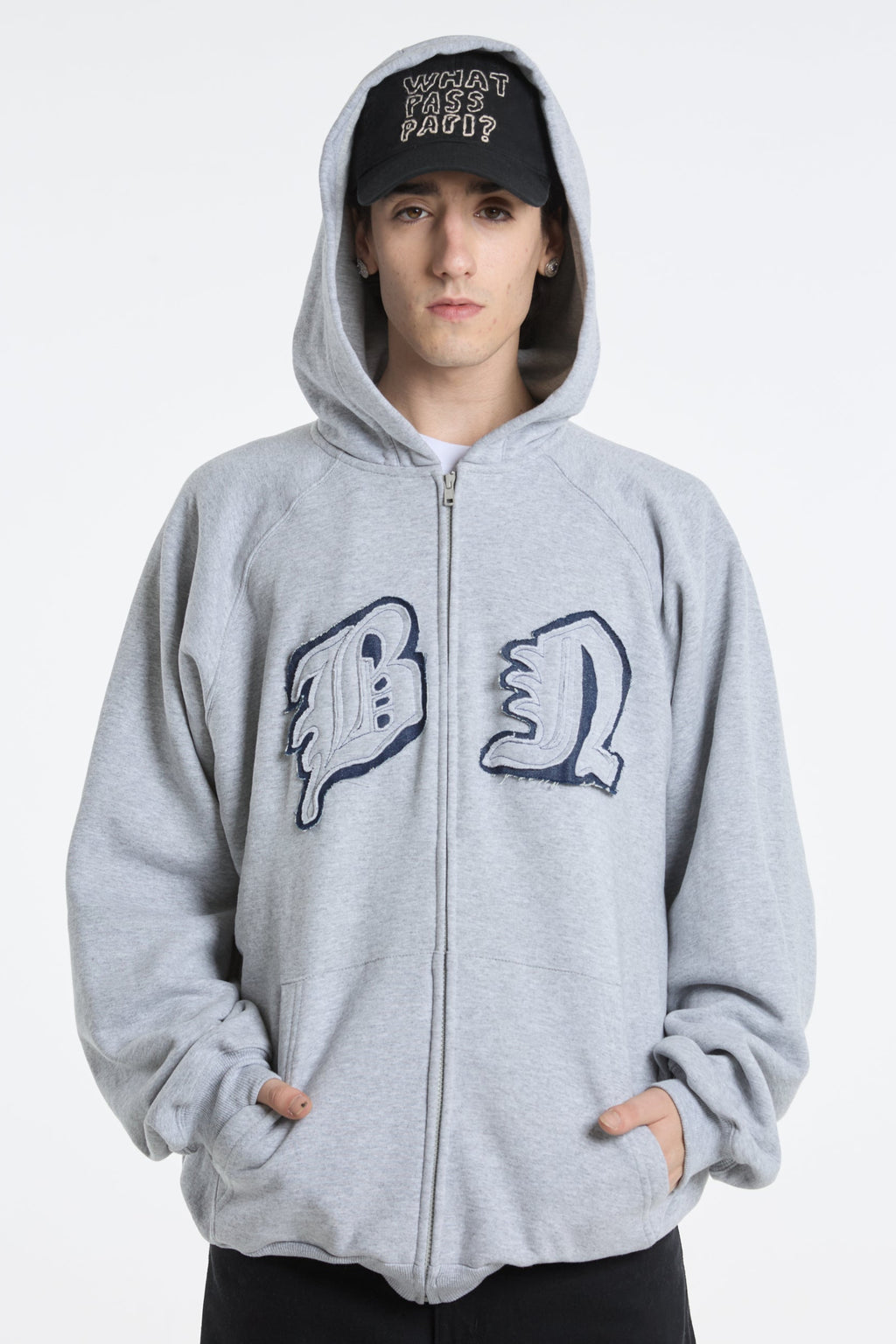 Campera Hoodie B.N. Gris