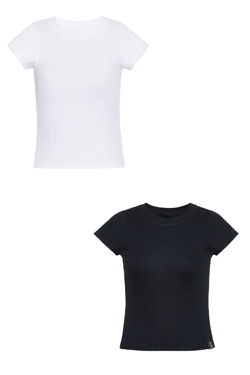 Combo Remera Bestie Crudo y Negro