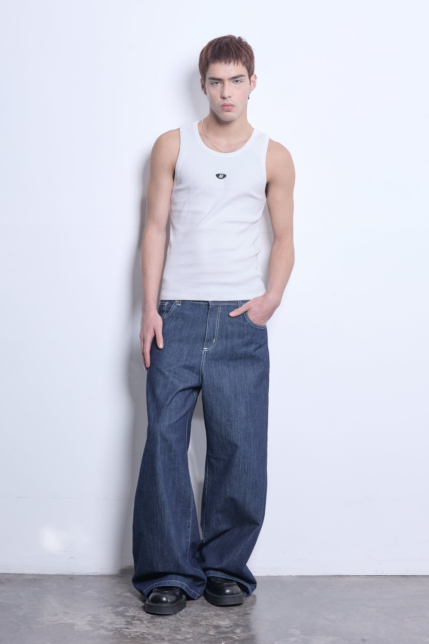 jean ancho raw unisex