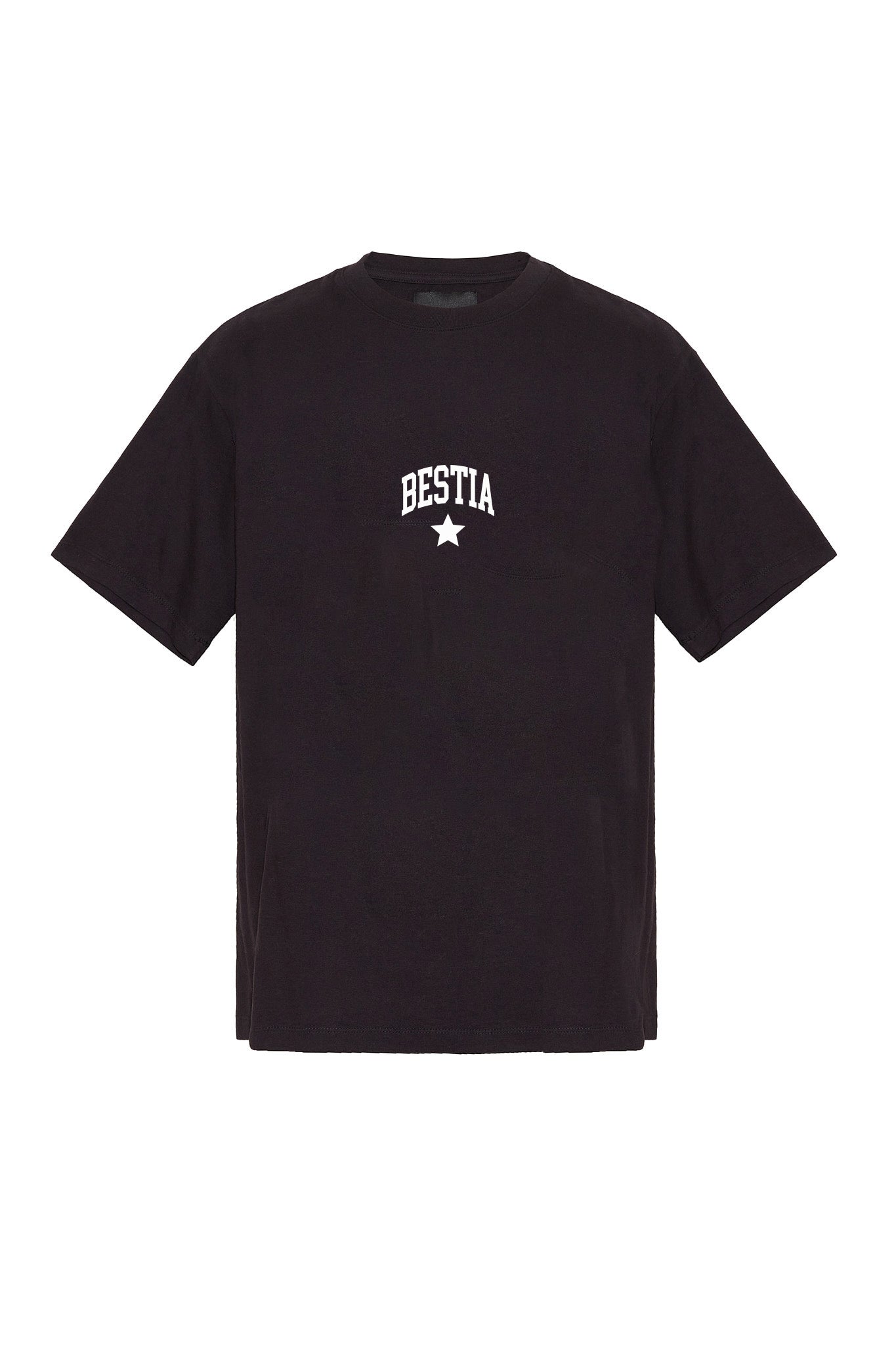 Remera fit star negro